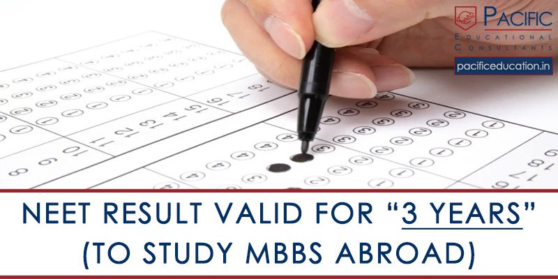 NEET validity 3 years for MBBS abroad